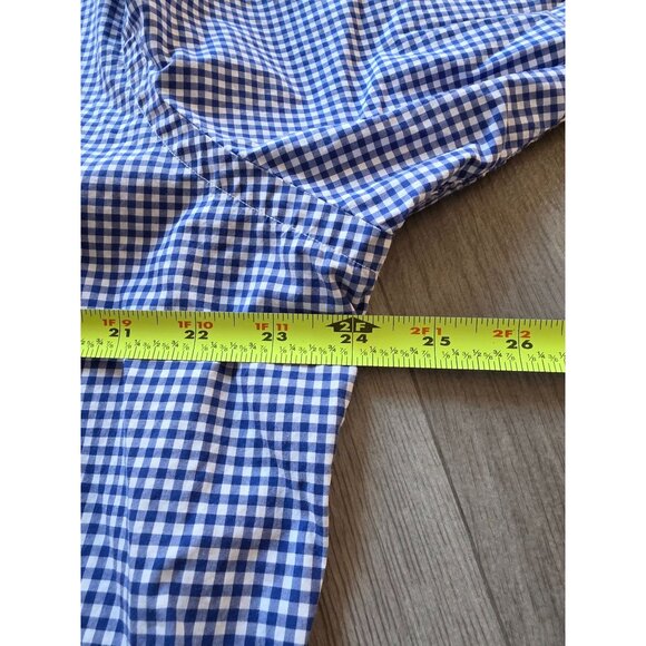 Ralph Lauren Mens XL Blue & White Gingham Check Button-Down Shirt 100% Cotton - Picture 8 of 8